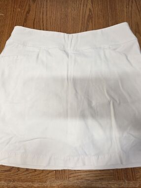 Lady Hagen Skort Skirt Women's Size L Beige Solid Pockets Stretch Golf Tennis